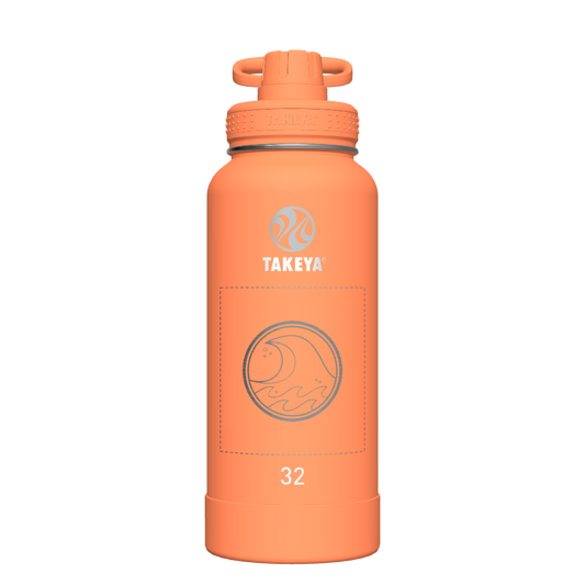 Actives Water Bottle With Spout Lid - customized
