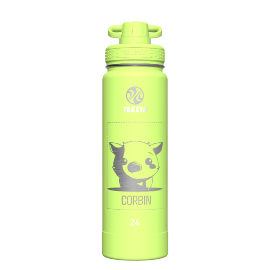 Actives Water Bottle With Spout Lid - customized