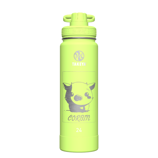 Actives Water Bottle With Spout Lid - customized