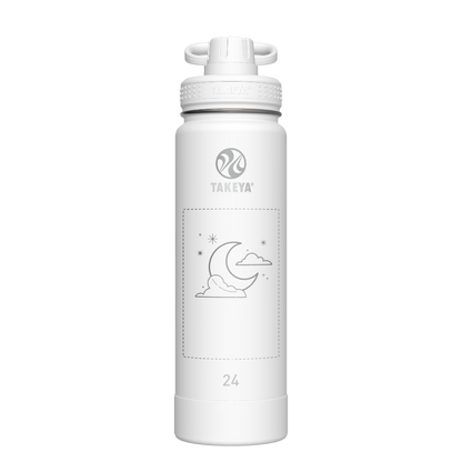 Actives Water Bottle With Spout Lid - customized
