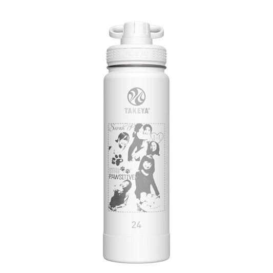 Actives Water Bottle With Spout Lid - customized