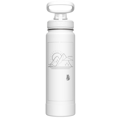 Actives Water Bottle With Spout Lid - customized