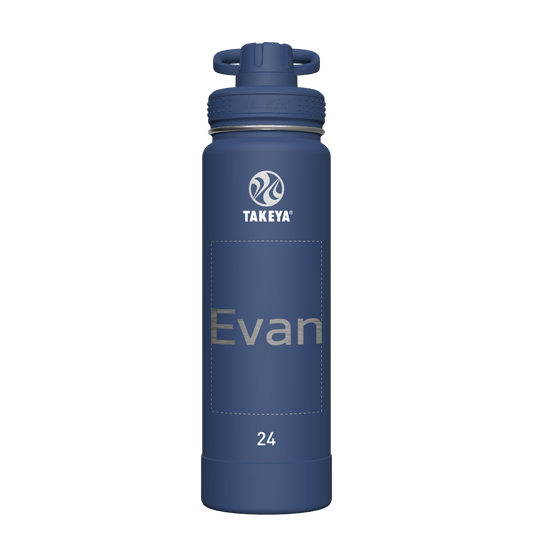 Actives Water Bottle With Spout Lid - customized