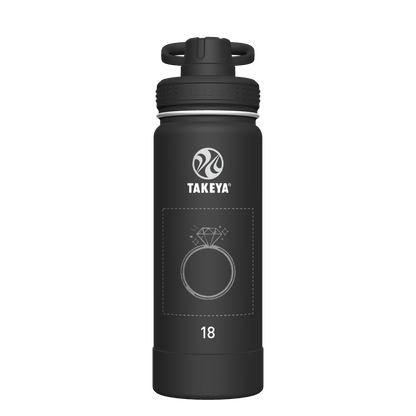 Actives Water Bottle With Spout Lid - customized