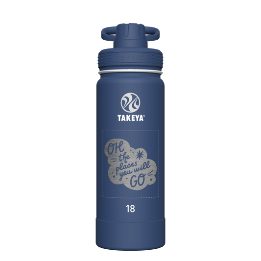 Actives Water Bottle With Spout Lid - customized