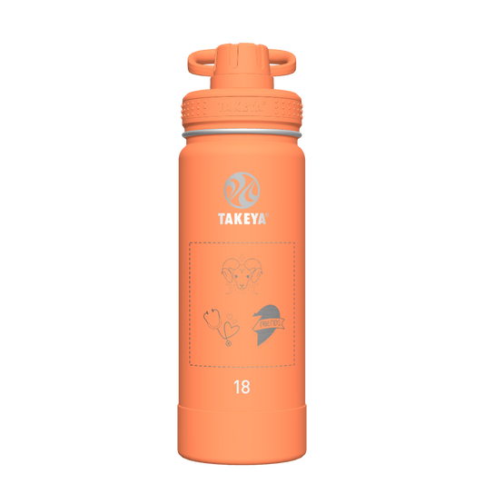Actives Water Bottle With Spout Lid - customized