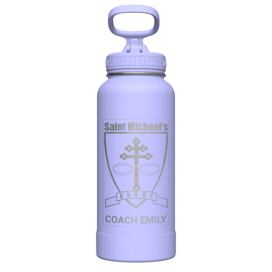Actives Water Bottle With Straw Lid - customized