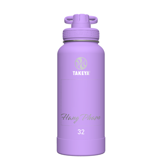 Actives Water Bottle With Spout Lid - customized