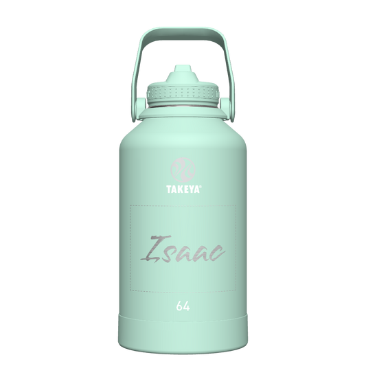 Actives Water Bottle With Straw Lid - customized