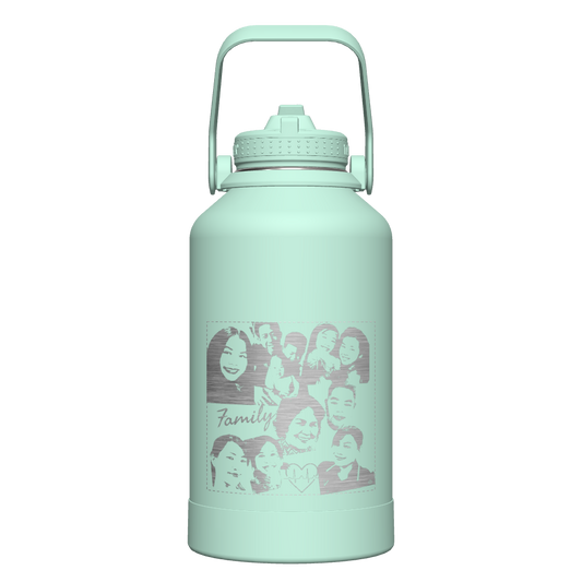 Actives Water Bottle With Straw Lid - customized