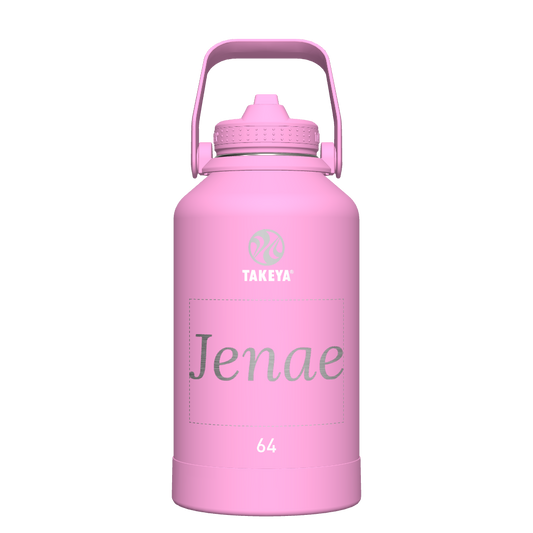 Actives Water Bottle With Straw Lid - customized
