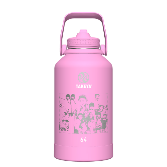 Actives Water Bottle With Straw Lid - customized
