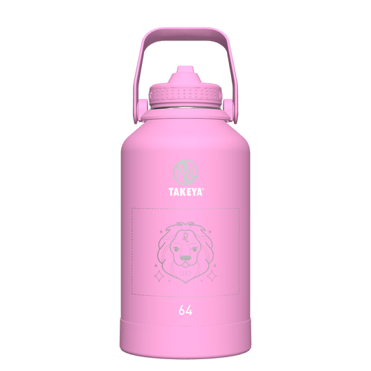 Actives Water Bottle With Straw Lid - customized