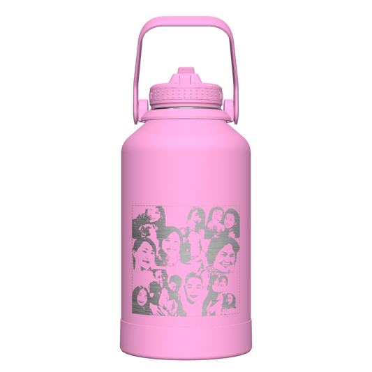 Actives Water Bottle With Straw Lid - customized