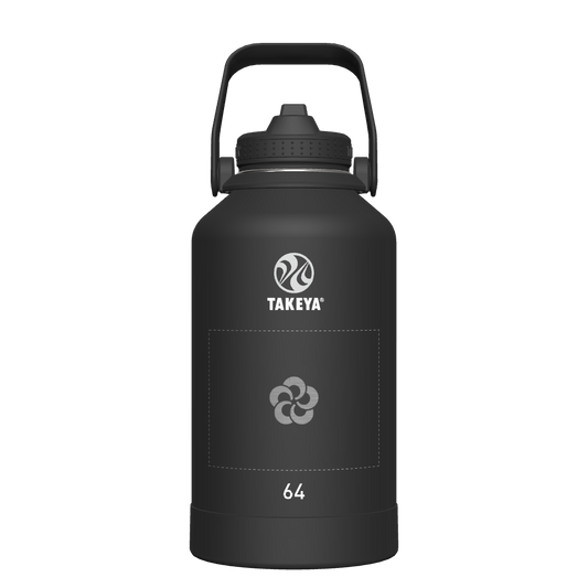 Actives Water Bottle With Straw Lid - customized