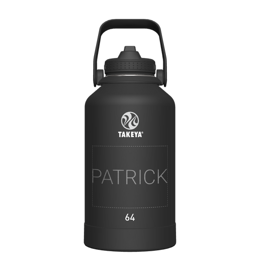 Actives Water Bottle With Straw Lid - customized