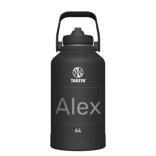 Actives Water Bottle With Straw Lid - customized