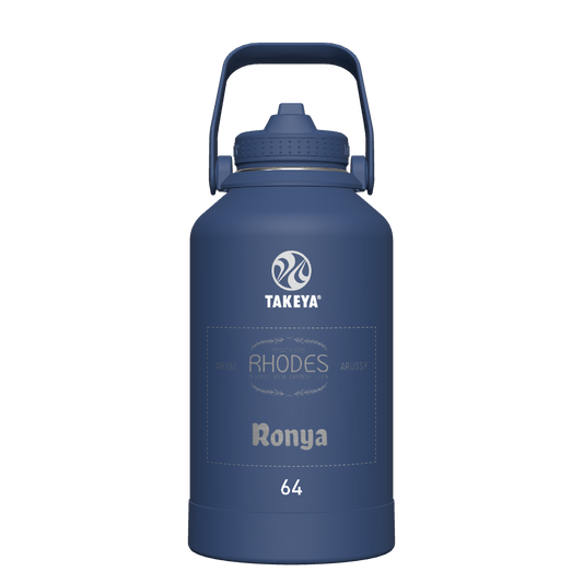 Actives Water Bottle With Straw Lid - customized