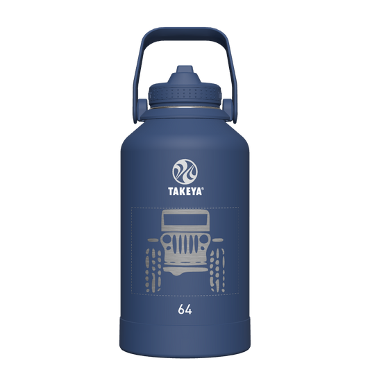 Actives Water Bottle With Straw Lid - customized