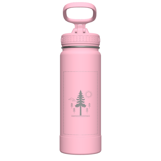 Actives Water Bottle With Straw Lid - customized