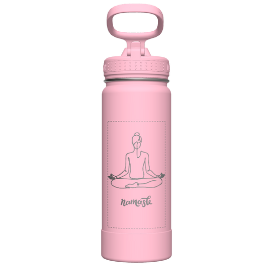 Actives Water Bottle With Straw Lid - customized