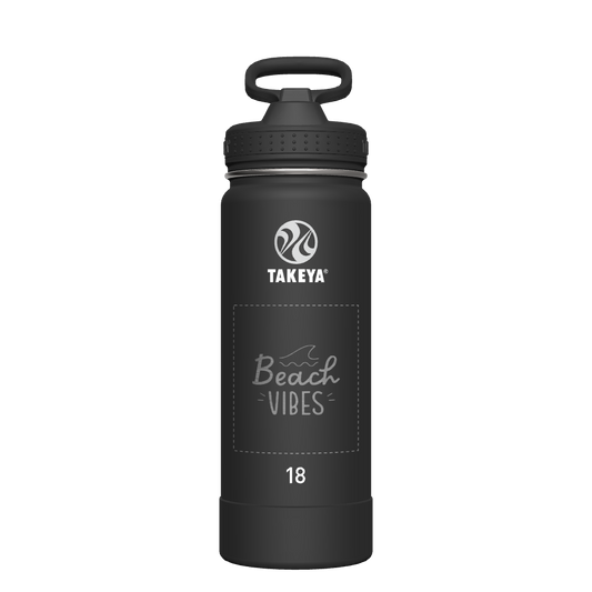 Actives Water Bottle With Straw Lid - customized