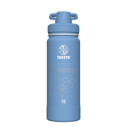 Actives Water Bottle With Spout Lid - customized