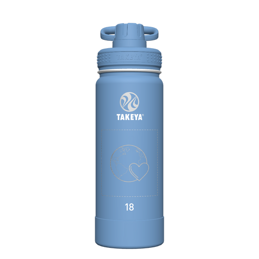 Actives Water Bottle With Spout Lid - customized