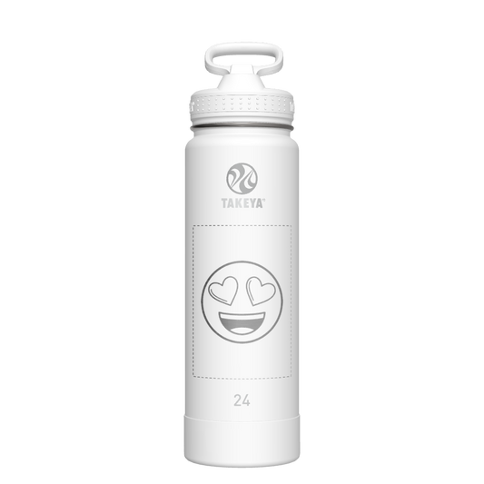 Actives Water Bottle With Straw Lid - customized