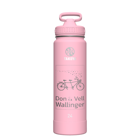 Actives Water Bottle With Straw Lid - customized