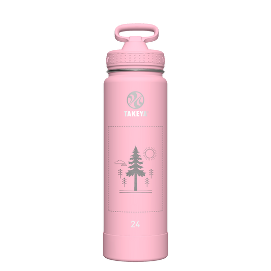 Actives Water Bottle With Straw Lid - customized