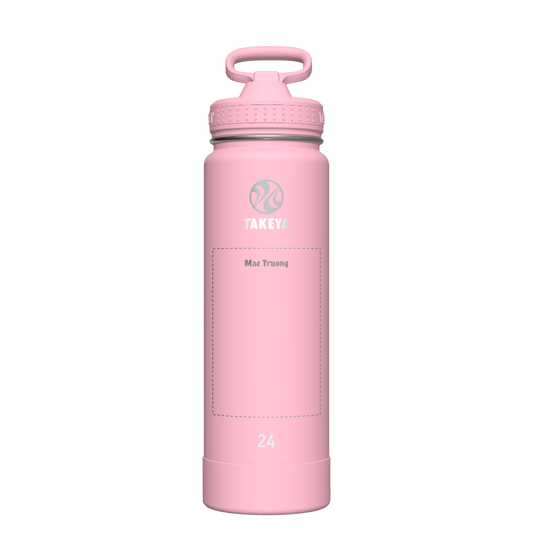 Actives Water Bottle With Straw Lid - customized