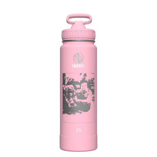 Actives Water Bottle With Straw Lid - customized