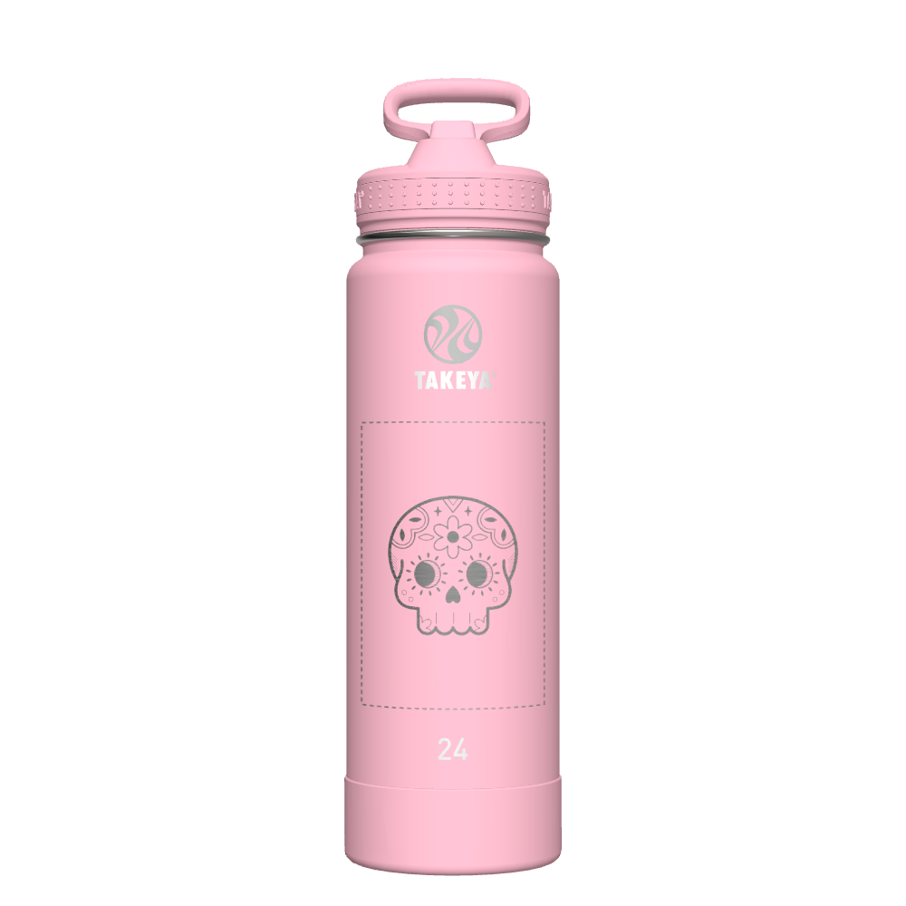 Actives Water Bottle With Straw Lid - customized
