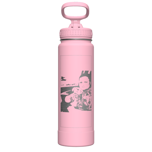 Actives Water Bottle With Straw Lid - customized