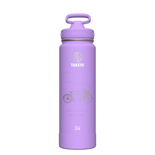 Actives Water Bottle With Straw Lid - customized