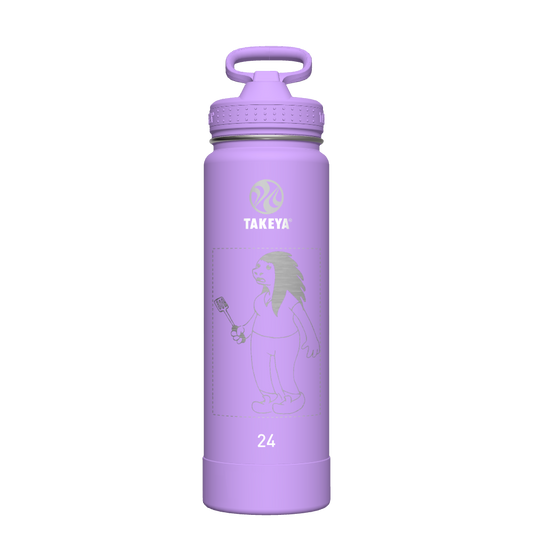 Actives Water Bottle With Straw Lid - customized