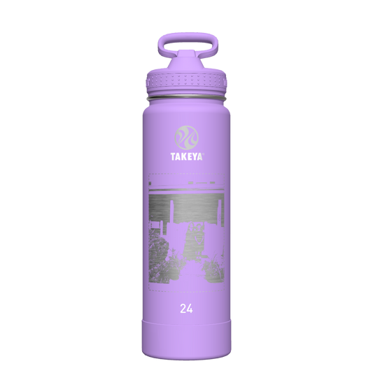 Actives Water Bottle With Straw Lid - customized