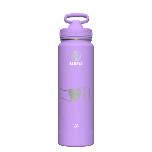 Actives Water Bottle With Straw Lid - customized