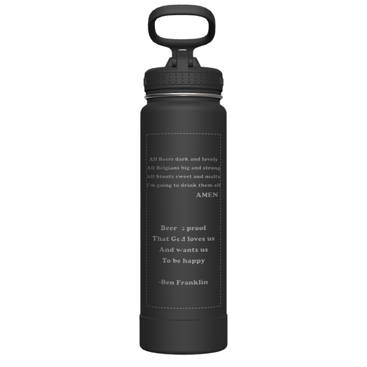 Actives Water Bottle With Straw Lid - customized