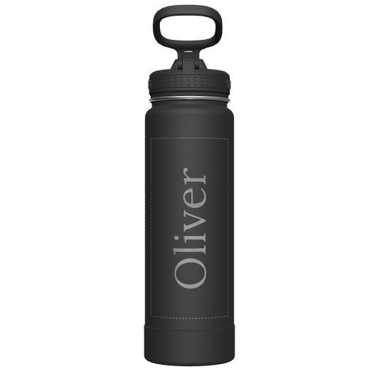 Actives Water Bottle With Straw Lid - customized