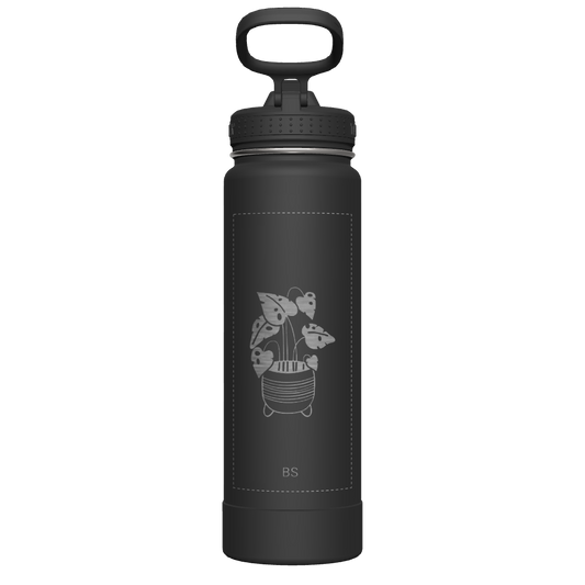 Actives Water Bottle With Straw Lid - customized