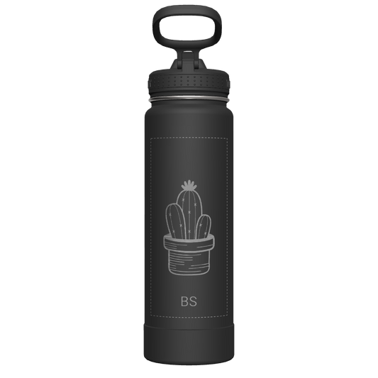 Actives Water Bottle With Straw Lid - customized