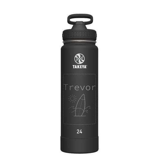 Actives Water Bottle With Straw Lid - customized
