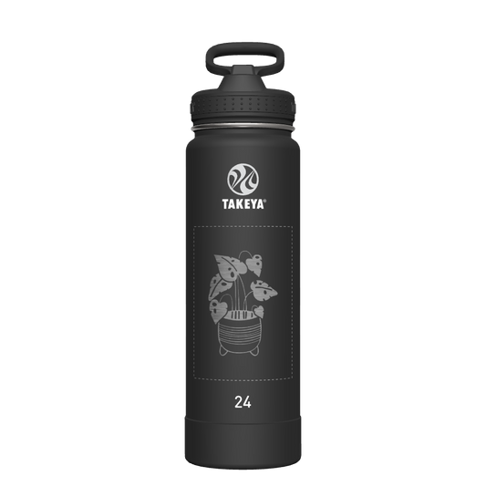Actives Water Bottle With Straw Lid - customized