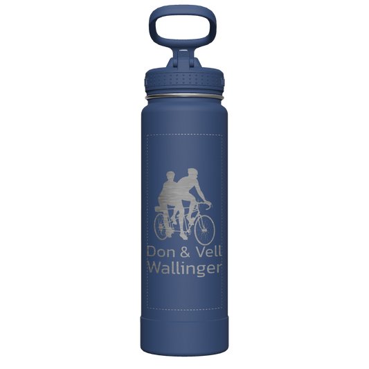 Actives Water Bottle With Straw Lid - customized