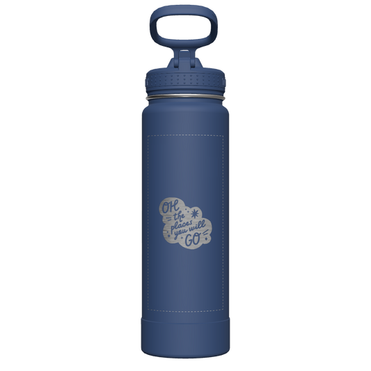 Actives Water Bottle With Straw Lid - customized