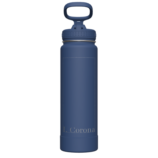 Actives Water Bottle With Straw Lid - customized