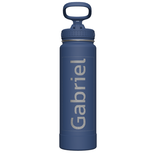 Actives Water Bottle With Straw Lid - customized