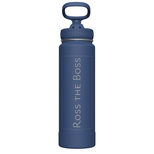 Actives Water Bottle With Straw Lid - customized